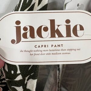 Kate Spade capri pants. Beautiful olive green color. New with Tags. Size 6